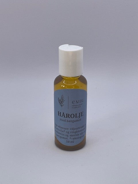Økologisk hårolje med ringblomst og bergamot - 50 ml