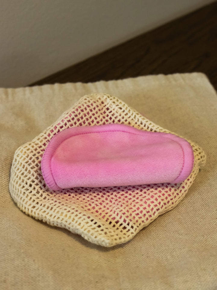 3 miljøvennlige, vaskbare og gjenbrukbare pads i pose