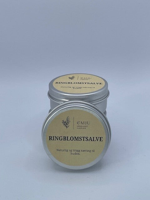 Sett med ringblomstprodukter som pleier huden