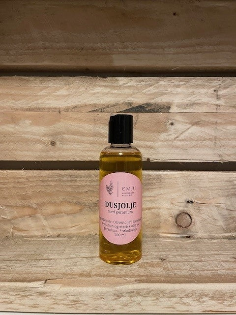 Økologisk Dusjolje med geranium - 100 ml