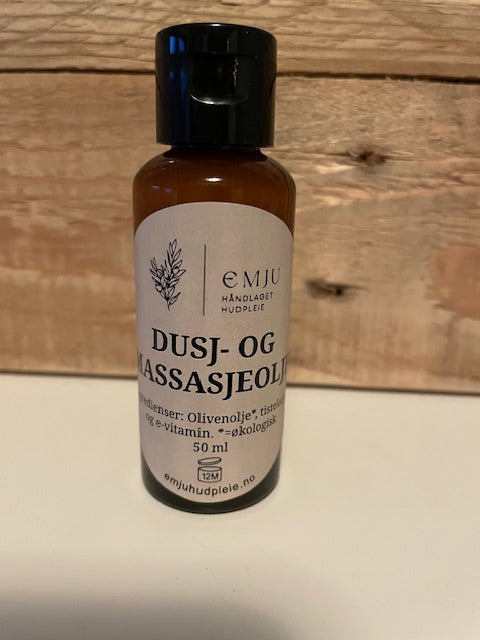 Økologisk Dusj- og massasjeolje - 50 ml
